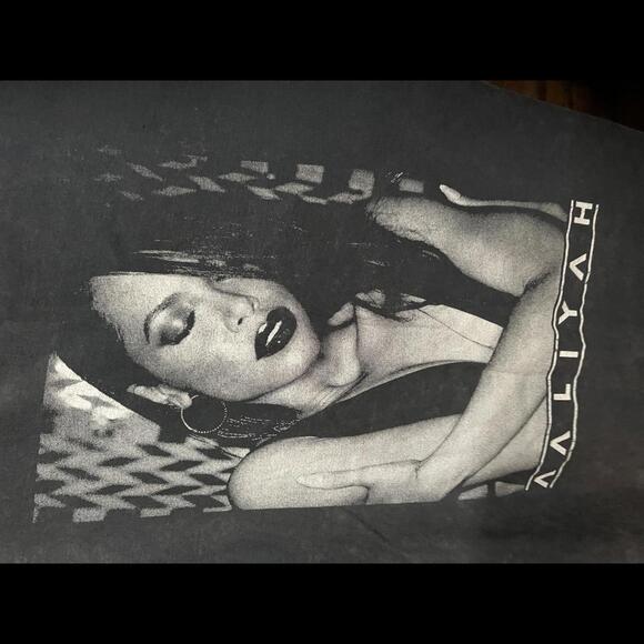 Vintage Aaliyah Shirt Mesh Sleeves / Inside Out Topshop - 4 - Picture 4 of 4